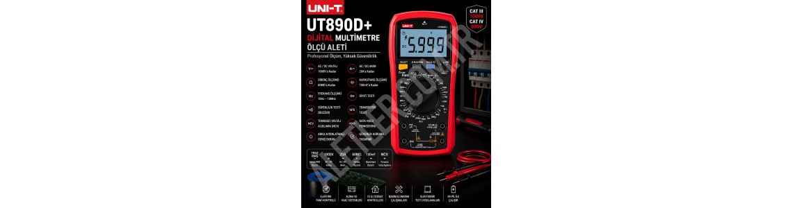 Unit UT890D+ Dijital Multimetre Ölçü Aleti İnceleme ve Tanıtım