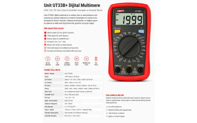 Unit UT33B+ Dijital Multimetre Ürün Tanıtımı