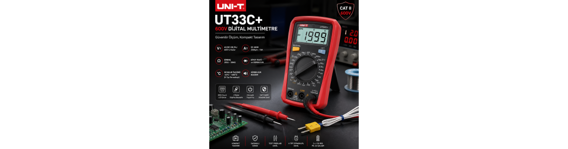 Unit UT33C+ 600v Dijital Multimetre İncelemesi