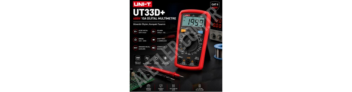 Unit UT 33D+ 600v 10A Dijital Multimetre İncelemesi