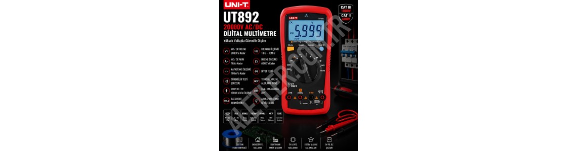 Unit UT892 2000V AC/DC Dijital Multimetre İnceleme ve Tanıtım