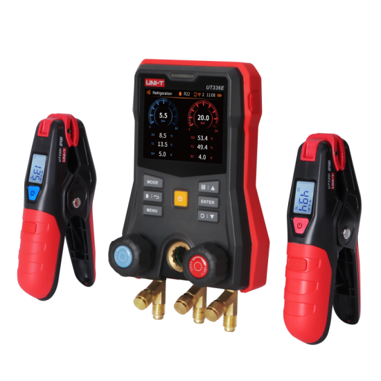 Uni-T UT336E KIT Kablosuz Sıcaklık Kelepçeli Dijital Manifold Ölçer