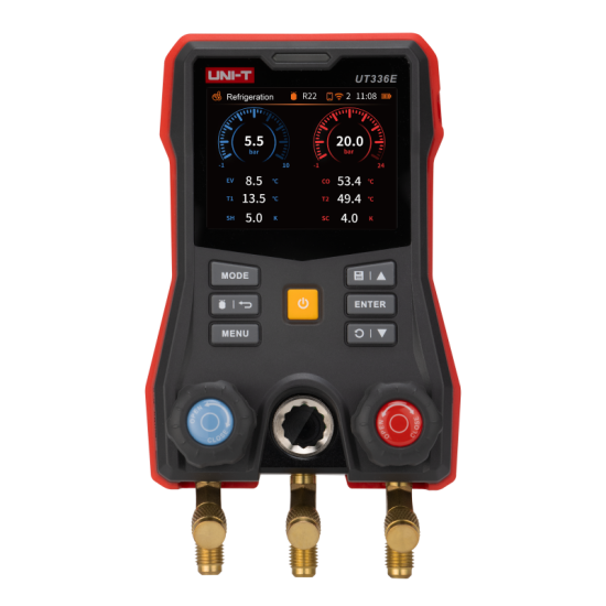 Uni-T UT336E KIT Kablosuz Sıcaklık Kelepçeli Dijital Manifold Ölçer