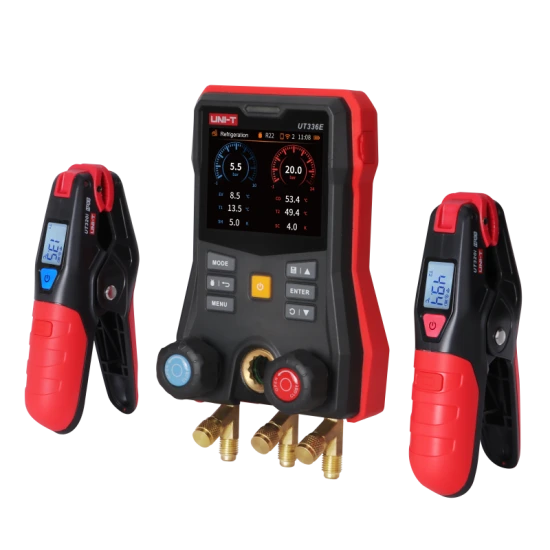 Uni-T UT336E KIT Kablosuz Sıcaklık Kelepçeli Dijital Manifold Ölçer