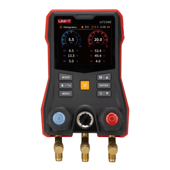 Uni-T UT336E KIT Kablosuz Sıcaklık Kelepçeli Dijital Manifold Ölçer