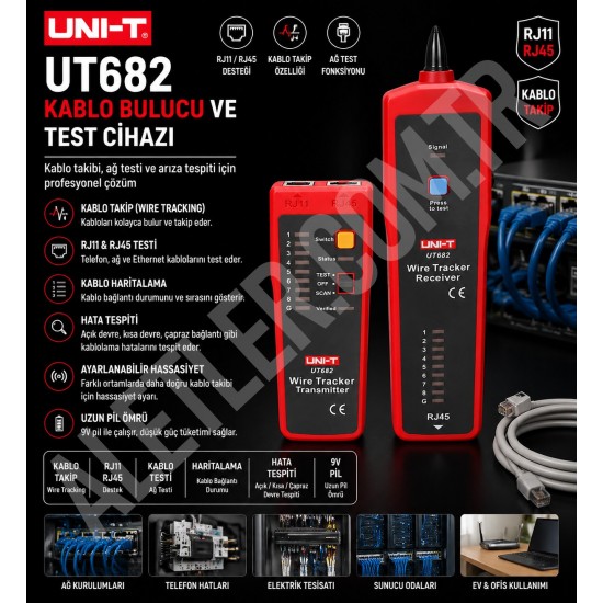 Unit UT 682 Kablo bulucu ve Test Cihazı