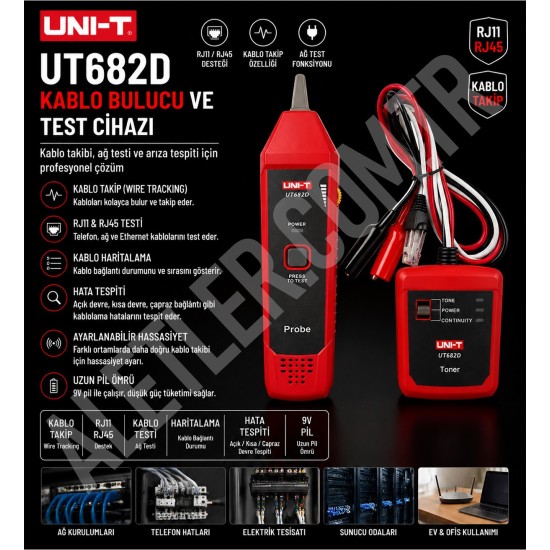 Unit UT 682D Kablo bulucu ve Test Cihazı