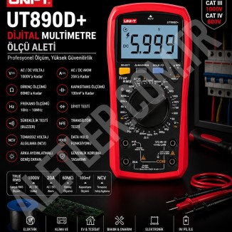 Unit UT890D+ Dijital Multimetre Ölçü Aleti