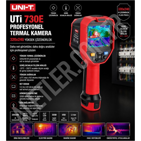 Unit UTi730E 320x240 Profesyonel Termal Kamera